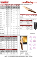 Ceník krbových vložek KOBOK - standardní krbové vložky - desková, vertikální vyzdívka